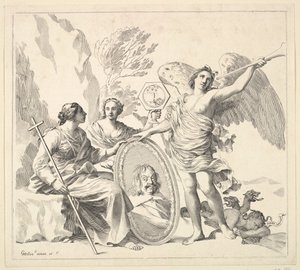 Louis-Emmanuel de Valois, greve af Alais og hertug af Angoulême, 1600-tallet. af Claude Mellan