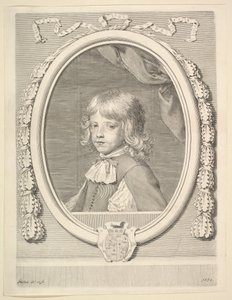 Louis-Joseph de Lorraine, hertug af Guise, som et barn, 1659. af Claude Mellan