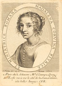 Maddalena Corvina af Claude Mellan