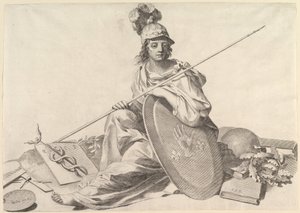 Minerva. af Claude Mellan