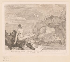 Perseus kommer for at befri Andromeda af Claude Mellan