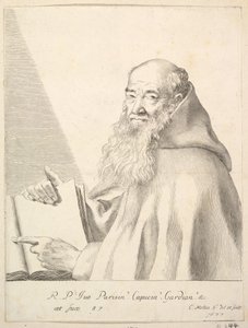Portræt af far Yves, 1677. af Claude Mellan