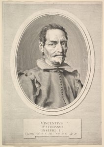 Portræt af Vincenzo Giustiniani, 1631. af Claude Mellan