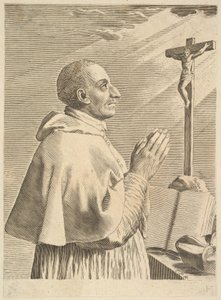 Sankt Karl Borromæus af Claude Mellan