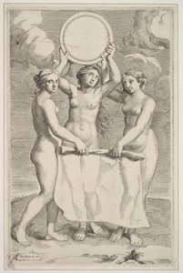 De tre nåder, 1659. af Claude Mellan
