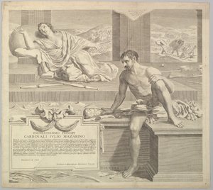 Teologisk afhandling af Antoine Talon, 1648. af Claude Mellan