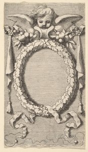 Titelside: Desmarets de Saint-Sorlin, Jomfru Marias kontor, 1645. af Claude Mellan