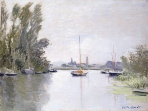 Argenteuil, udsigt over Seinen Small Arm, 1872 af Claude Monet