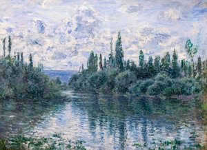 Arm of the Seine nær Vetheuil, ca. 1878 (olie på lærred) af Claude Monet