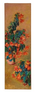 Røde azalea i potte, 1883 af Claude Monet