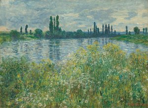 Seines bredder, Vétheuil, 1880. af Claude Monet