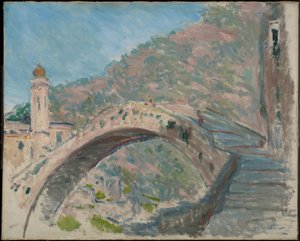 Bro ved Dolceacqua af Claude Monet