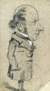 Karikatur af Eugène Marcel af Claude Monet
