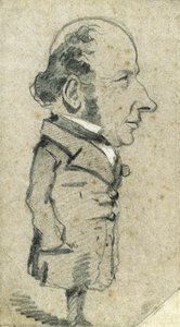 Karikatur af Eugène Marcel af Claude Monet