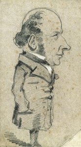 Karikatur af Eugène Marcel af Claude Monet