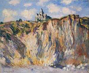 Kirke i Varengeville, morgen, 1882 af Claude Monet
