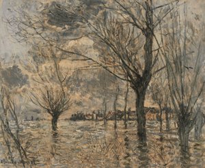 Oversvømmelse af Seinen ved Vétheuil af Claude Monet