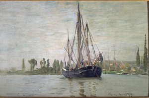 Fransk chase-maree for anker (nær Rouen) - olie på lærred af Claude Monet