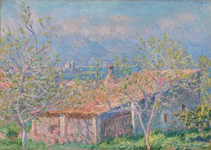 Gartnerens hus i Antibes af Claude Monet