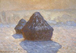 Høstakke: sneeffekt af Claude Monet