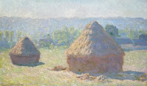 Høstakke, slutningen af sommeren af Claude Monet