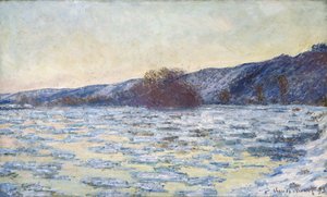 Isflager ved Twilight, 1893. af Claude Monet