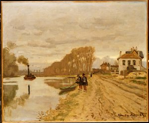 Infanterister fra Flanantgarden på vandet af Claude Monet
