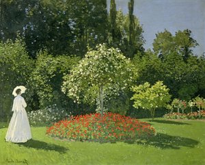 Jeanne Marie Lecadre i haven af Claude Monet