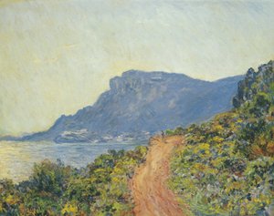 La Corniche nær Monaco af Claude Monet