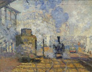 Gare Saint-Lazare af Claude Monet