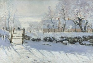 The Magpie af Claude Monet