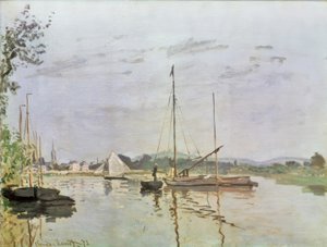 Båden, Argenteuil af Claude Monet