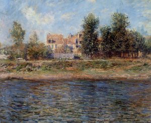 Berge af La Seine, 1880. af Claude Monet