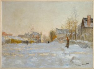 Sne i Argenteuil af Claude Monet