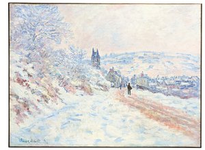 Vejen til Vétheuil, sneeffekt, 1879 af Claude Monet