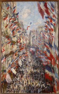 Rue Montorgeuil, i Paris. 30. juni 1878 af Claude Monet