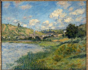 Landskab. Vetheuil. Maleri af Claude Monet (1840-1926) af Claude Monet
