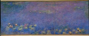 Åkandedammen uden piletræer, morgen af Claude Monet