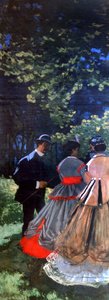 Frokost på græsset, venstre panel, 1865 af Claude Monet