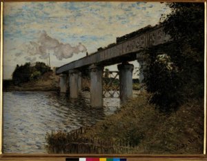 Jernbanebroen ved Argenteuil af Claude Monet