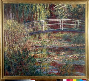 Le bassin aux nympheas, harmonie rose Maleri af Claude Monet (1840-1926) 1900 Søn. 0,89 x 1,00 m Paris, musee d