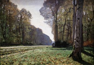 The Pavement of Chailly 1865 (Olie on Canvas) af Claude Monet