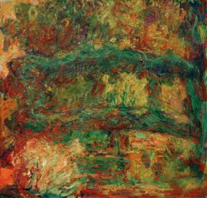 Den japanske bro (Nymphéas, den japanske bro) af Claude Monet