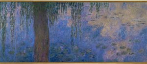 Les Nympheas: le matin aux saules (olie på lærred) af Claude Monet