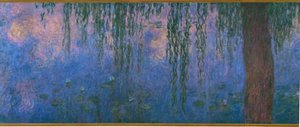 Les Nympheas, les Saules (olie på lærred) af Claude Monet