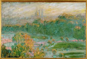 Les Tuileries (olie på lærred) af Claude Monet
