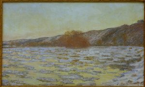 Istapper, skumringseffekt af Claude Monet