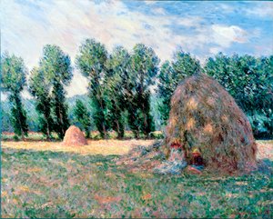 ""Høstakkene"" Maleri af Claude Monet (1840-1926) 1885 Dim 65,2x81,5 cm Ohara Museum of Art, Kurashiki af Claude Monet