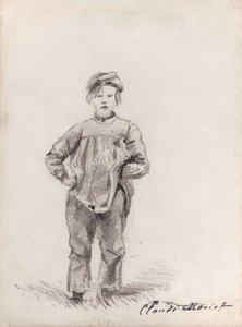 Monet - Dreng på landet, 1857, 2013.985 af Claude Monet