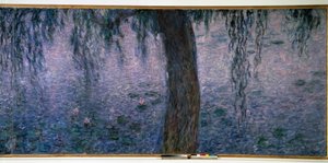 Nympheas, lys morgen med Triptykon pile højre del. Maleri af Claude Monet (1840-1926) 1914-1926 Dim. 2 x 4,25 m. Paris. Orangerie Museum af Claude Monet